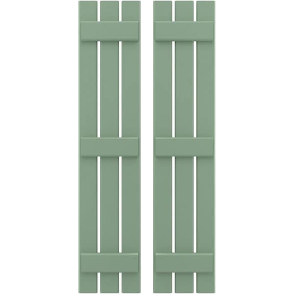 Ekena Millwork Americraft 3-Board, 3 Batten Exterior Real Wood Spaced Board-n-Batten Shutters, ARW401SB311X83TGH, PR ARW401SB311X83TGH - main
